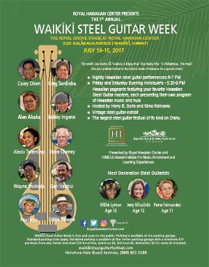 2017 Waikiki Steel Guitar Week Poster